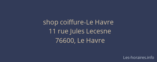 shop coiffure-Le Havre