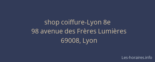 shop coiffure-Lyon 8e