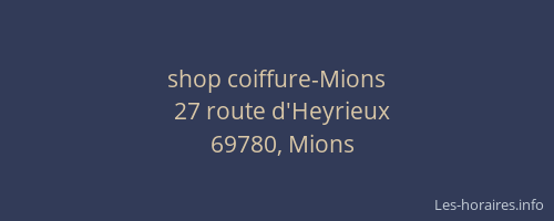 shop coiffure-Mions