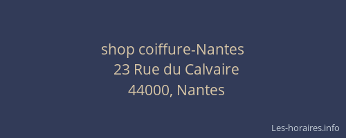 shop coiffure-Nantes