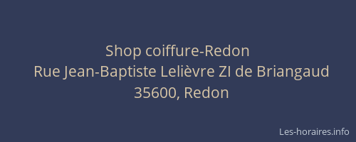 Shop coiffure-Redon