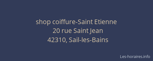 shop coiffure-Saint Etienne