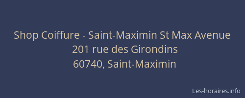 Shop Coiffure - Saint-Maximin St Max Avenue