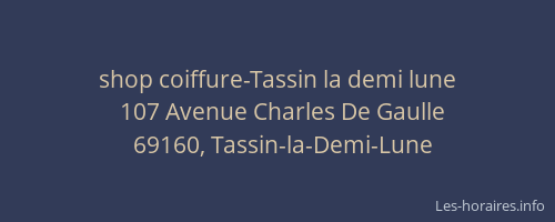 shop coiffure-Tassin la demi lune