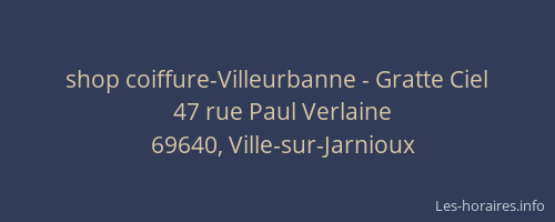 shop coiffure-Villeurbanne - Gratte Ciel