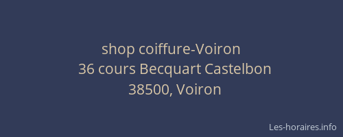 shop coiffure-Voiron