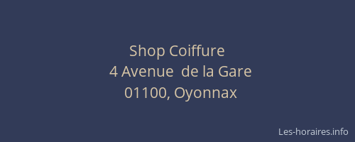 Shop Coiffure