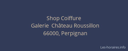 Shop Coiffure