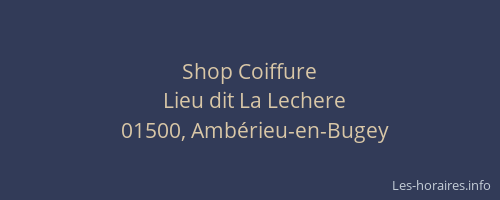 Shop Coiffure