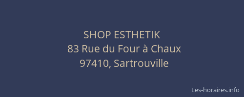 SHOP ESTHETIK