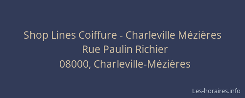 Shop Lines Coiffure - Charleville Mézières