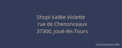 Shopi Vallée Violette