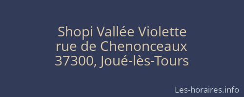 Shopi Vallée Violette
