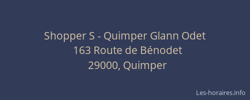 Shopper S - Quimper Glann Odet