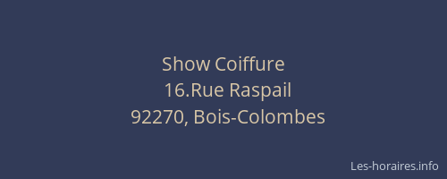 Show Coiffure