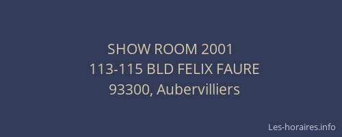 SHOW ROOM 2001