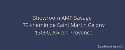 Showroom AMP Savage