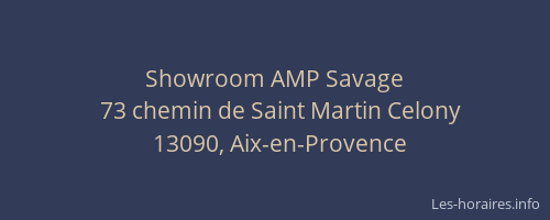 Showroom AMP Savage