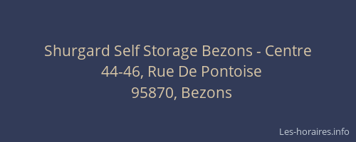 Shurgard Self Storage Bezons - Centre