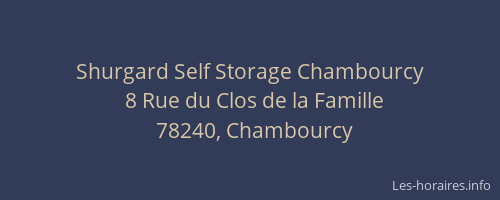 Shurgard Self Storage Chambourcy