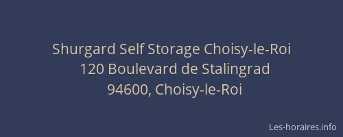 Shurgard Self Storage Choisy-le-Roi
