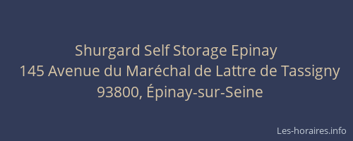 Shurgard Self Storage Epinay