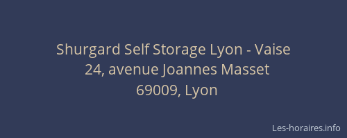 Shurgard Self Storage Lyon - Vaise