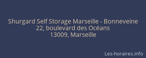 Shurgard Self Storage Marseille - Bonneveine