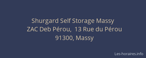Shurgard Self Storage Massy