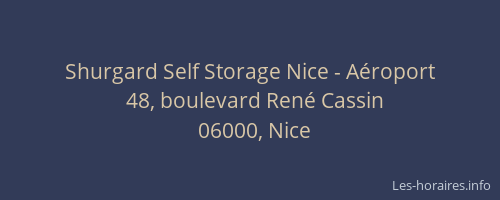 Shurgard Self Storage Nice - Aéroport