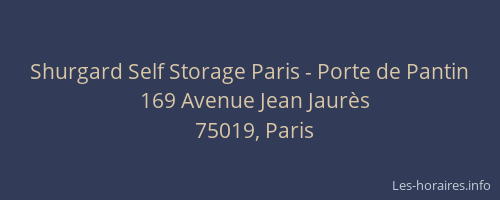 Shurgard Self Storage Paris - Porte de Pantin