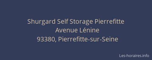 Shurgard Self Storage Pierrefitte