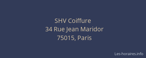 SHV Coiffure