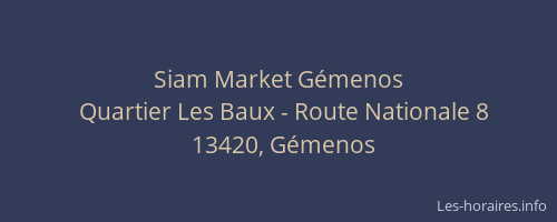 Siam Market Gémenos