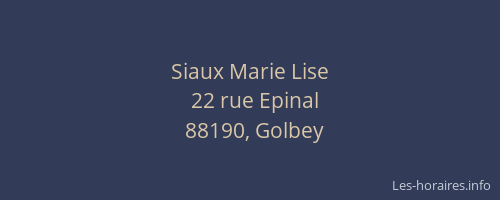 Siaux Marie Lise