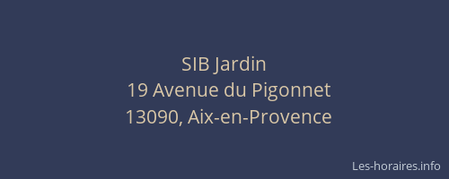 SIB Jardin