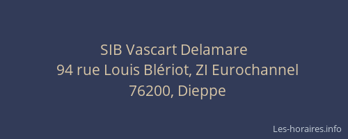SIB Vascart Delamare