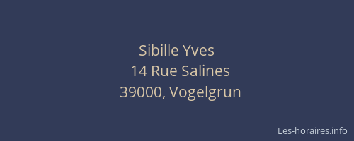 Sibille Yves