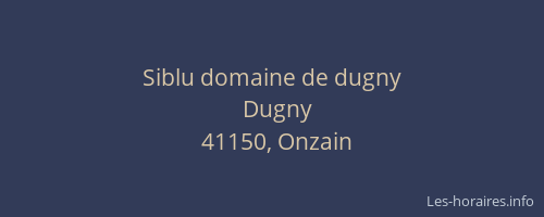 Siblu domaine de dugny