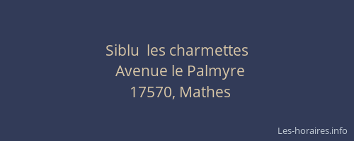 Siblu  les charmettes