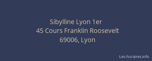 Sibylline Lyon 1er