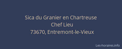 Sica du Granier en Chartreuse