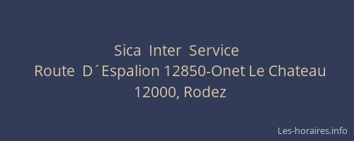 Sica  Inter  Service