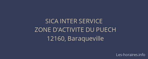 SICA INTER SERVICE