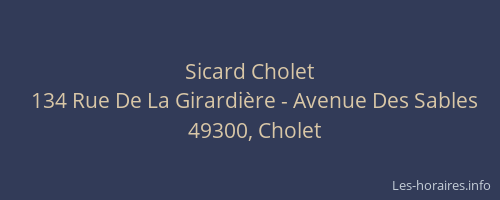 Sicard Cholet
