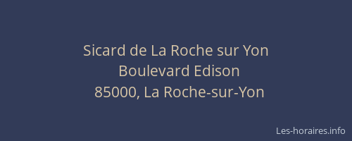 Sicard de La Roche sur Yon