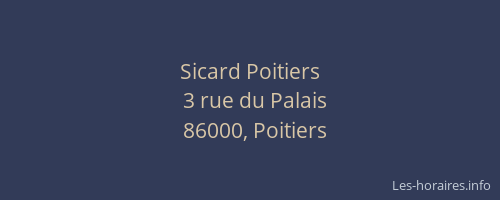 Sicard Poitiers