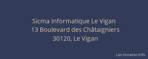 Sicma Informatique Le Vigan