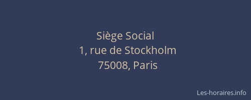 Siège Social