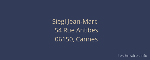 Siegl Jean-Marc